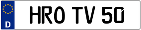 Trailer License Plate